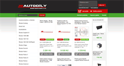 Desktop Screenshot of jbautodily.cz